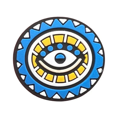 Evil Eye Shoe Charms for Crocs Accessories Blue Eyeball Monster Badge Women Buckle Kids Pins Decoration Jeans Shoes Accessories - Smarsty