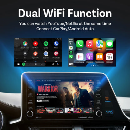 Wireless CarPlay Android Auto Adapter with Built in Apps - Smarsty