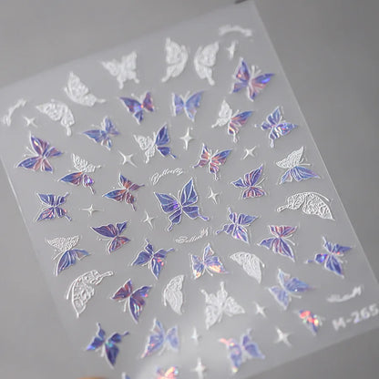 Kawaii Butterfly Nail Stickers for Stunning Manicure Decor - Smarsty