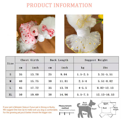 Thin Puppy Princess Skirt for Small Dogs - Smarsty