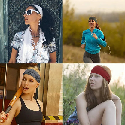 Women Cotton Turban Headband Elastic No Slip Comfort - Smarsty