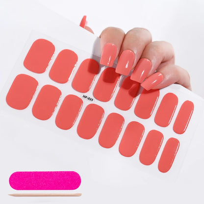 Long-Lasting Semi-Cured Gel Nail Stickers for Easy Application - Smarsty