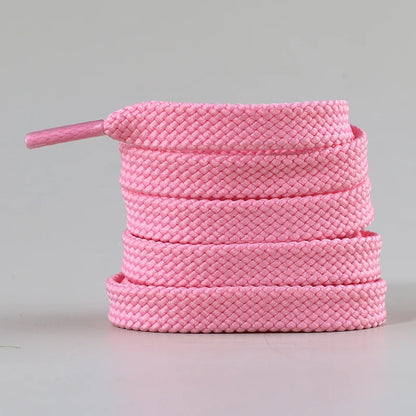 New Flat Classic Shoelaces for Sneakers Casual Shoe laces White Black Sports Shoelace Shoes Balanc String Shoe Accessories - Smarsty
