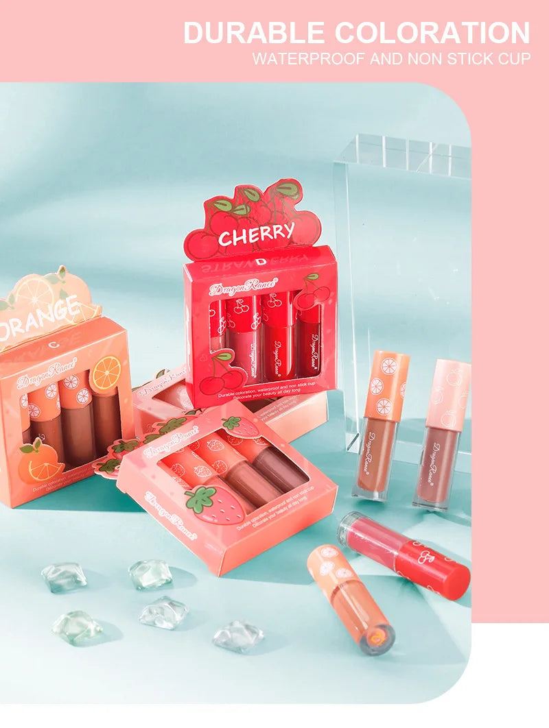 Mini Velvet Matte Lip Gloss Set for Long-Lasting Hydration - Smarsty
