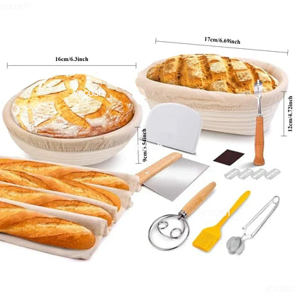 Professional Baking Tools Kit with Sourdough Starter Jar - Smarsty