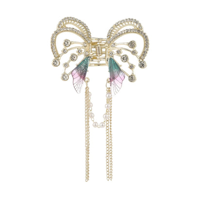 Korean Pearl Butterfly Hair Claw Clip For Women Stylish - Smarsty