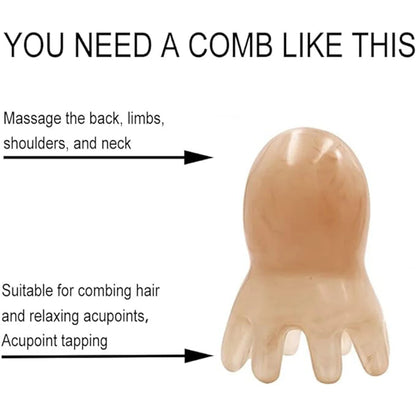 Octopus Shaped Acupoint Massage Comb for Deep Relief - Smarsty