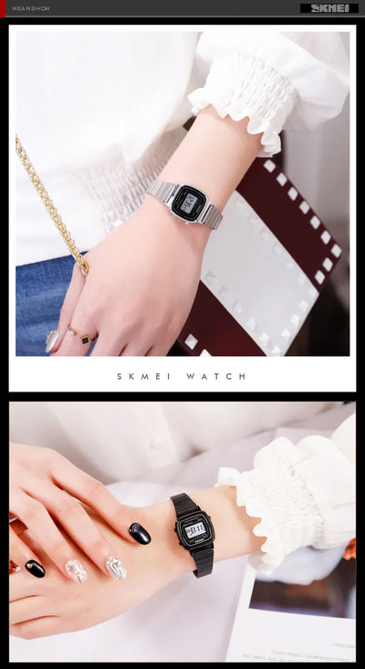 SKMEI 1901 Luxury Waterproof Digital Women's Watch - Smarsty