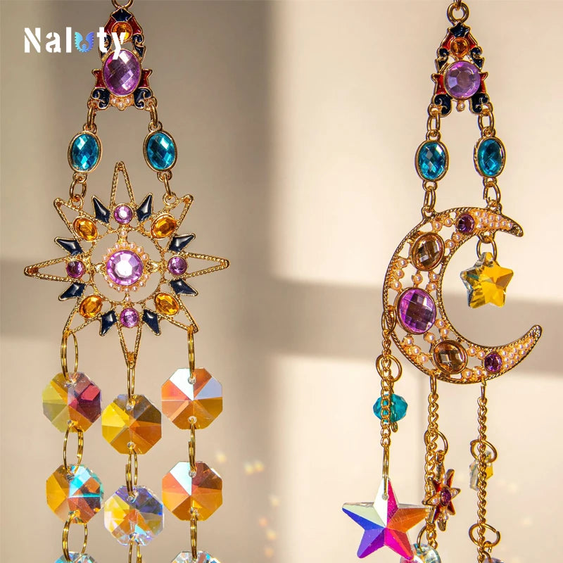 Hanging Crystal Pendant Suncatcher Wind Chimes for Home Decor - Smarsty