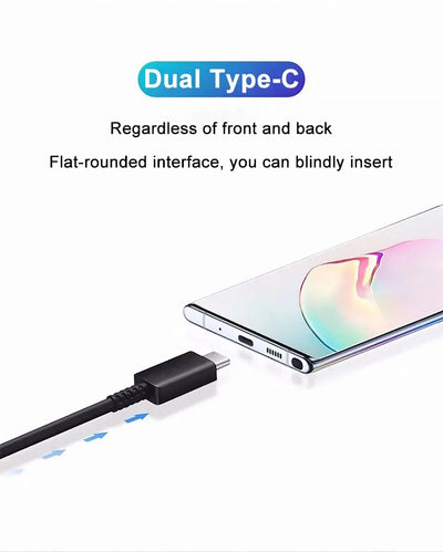 2PCS PD 45W USB C Cable For Samsung Galaxy S20 S21 S22 S23 Ultra Note 10 5G 20 A53 A54 Super Fast Charging USB Type C Data Cable - Smarsty