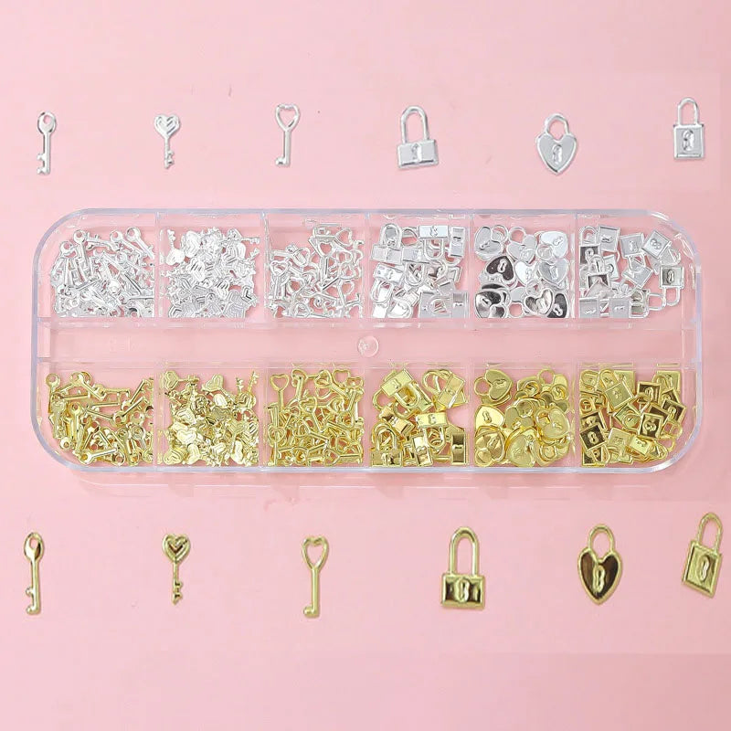 Gold Silver Caviar Bead Nail Charms for Stunning Manicures - Smarsty
