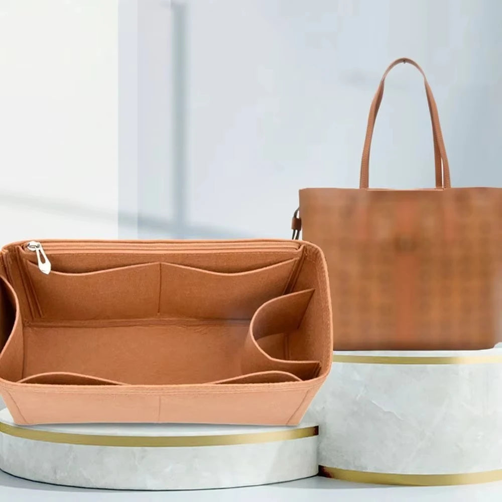 Felt Insert Liner Purse Organiser Pouch Handbag Tote Bag Internal Bag For Liz Visetos, 3 Style