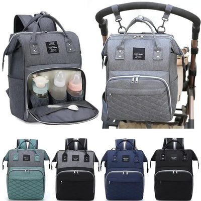 Mommy Diaper Bags Baby Stroller Hanging Bag Mother Large Capacity Nappy Backpacks with Changing Mat Convenient Baby Nursing Bags by Smarsty