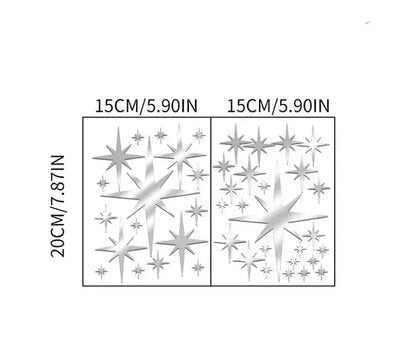 Star Mirror Wall Stickers for Stunning Home Decor - Smarsty