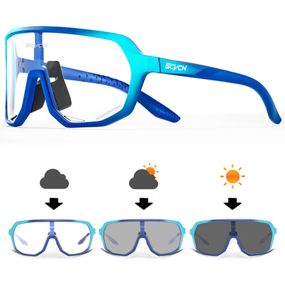 SCVCN Photochromic Cycling Sunglasses MTB Glasses Road Bike Cycling UV400 Goggles Men Women Outdoor Bicycle Sports Eyewear New by Smarsty