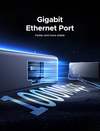 USB C Hub With 4K HDMI And Gigabit Ethernet Docking