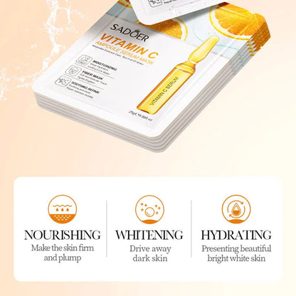 15pcs 24K Gold Hyaluronic Acid Face Masks for Hydration and Brightening - Smarsty