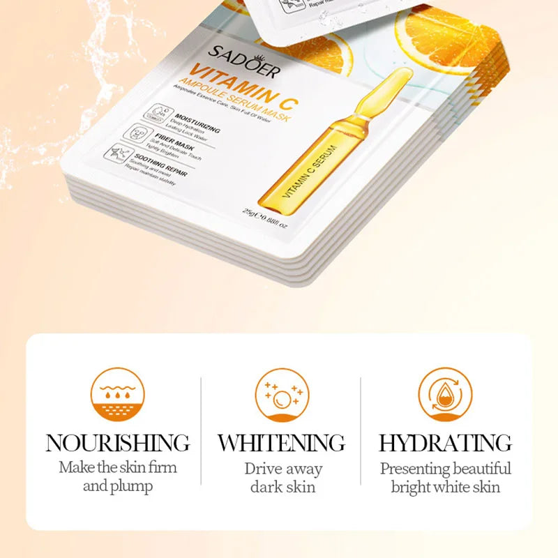 15pcs 24K Gold Hyaluronic Acid Face Masks for Hydration and Brightening - Smarsty