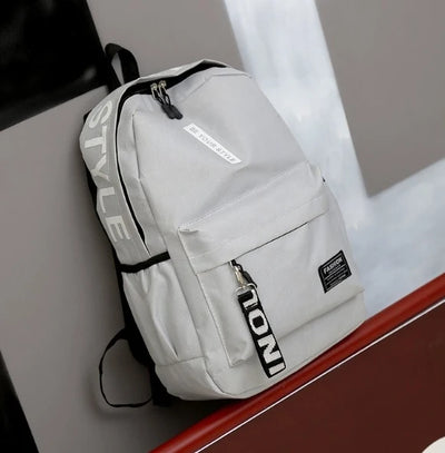 Fashion trend backpack backpack for men and women junior high school high school student bag large capacity korean version of th - Smarsty