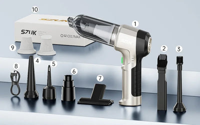 Cordless Car Vacuum Cleaner With Strong Suction Portable - Smarsty