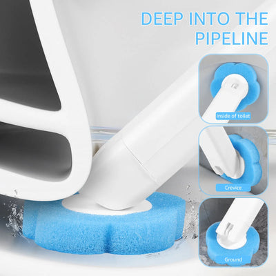 18/36Pcs Toilet Brush With Disposable Replacement Head Kits Upgrade Long Handle Bathroom Cleaning Brush For Home Wc Accessories - Smarsty
