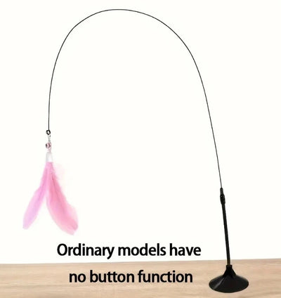 Cat Teaser Stick With Bell and Feather Fun - Smarsty