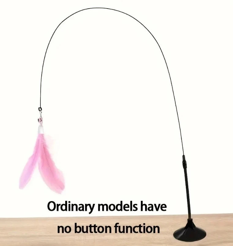 Cat Teaser Stick With Bell and Feather Fun - Smarsty