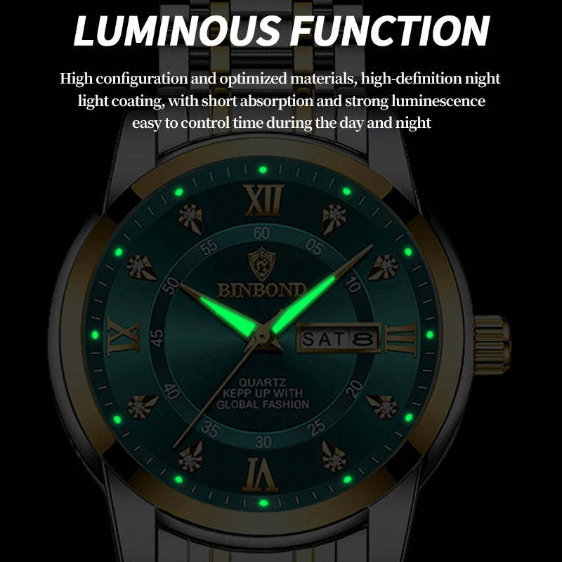Luxury Waterproof Diver Watch for Men 30ATM - Smarsty