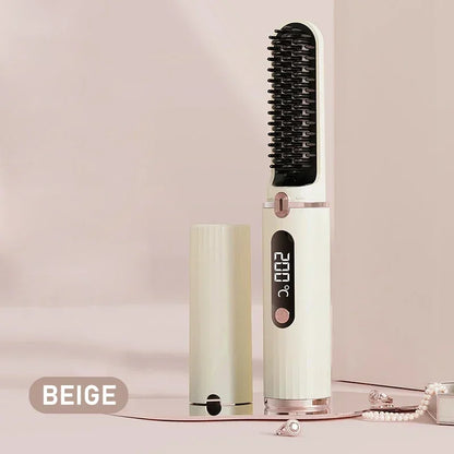 Portable Wireless Hair Straightener with Negative Ion Technology - Smarsty