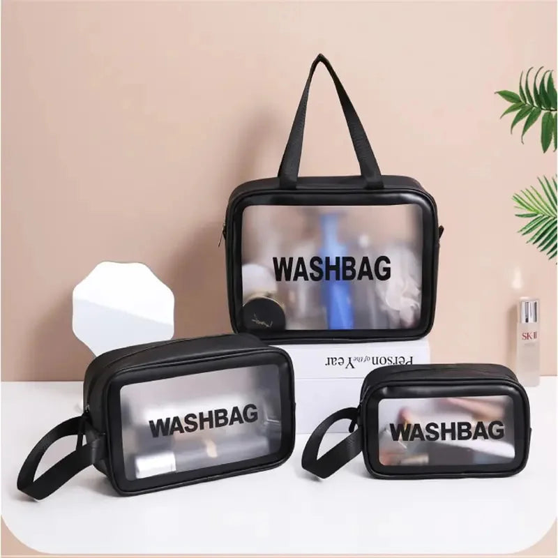 Transparent PVC Cosmetic Bag Waterproof With Large Capacity - Smarsty