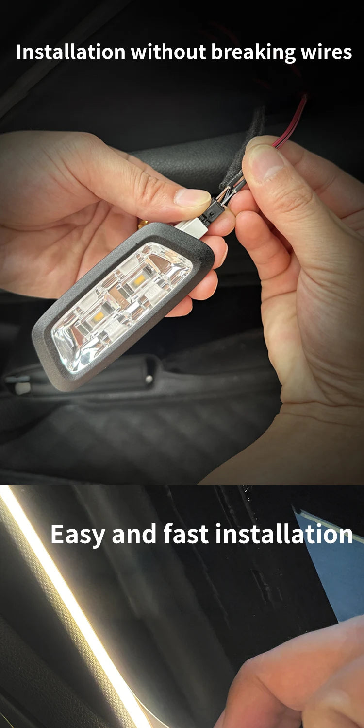 Car high brightness trunk lighting ambient light interior decoration LED wiring free automatic sensing tailgate light strip - Smarsty