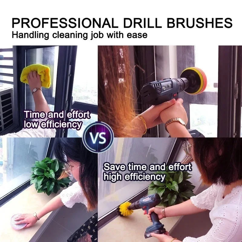 Drill Brush Electric Scrubber Kit For Bathroom Cleaning - Smarsty