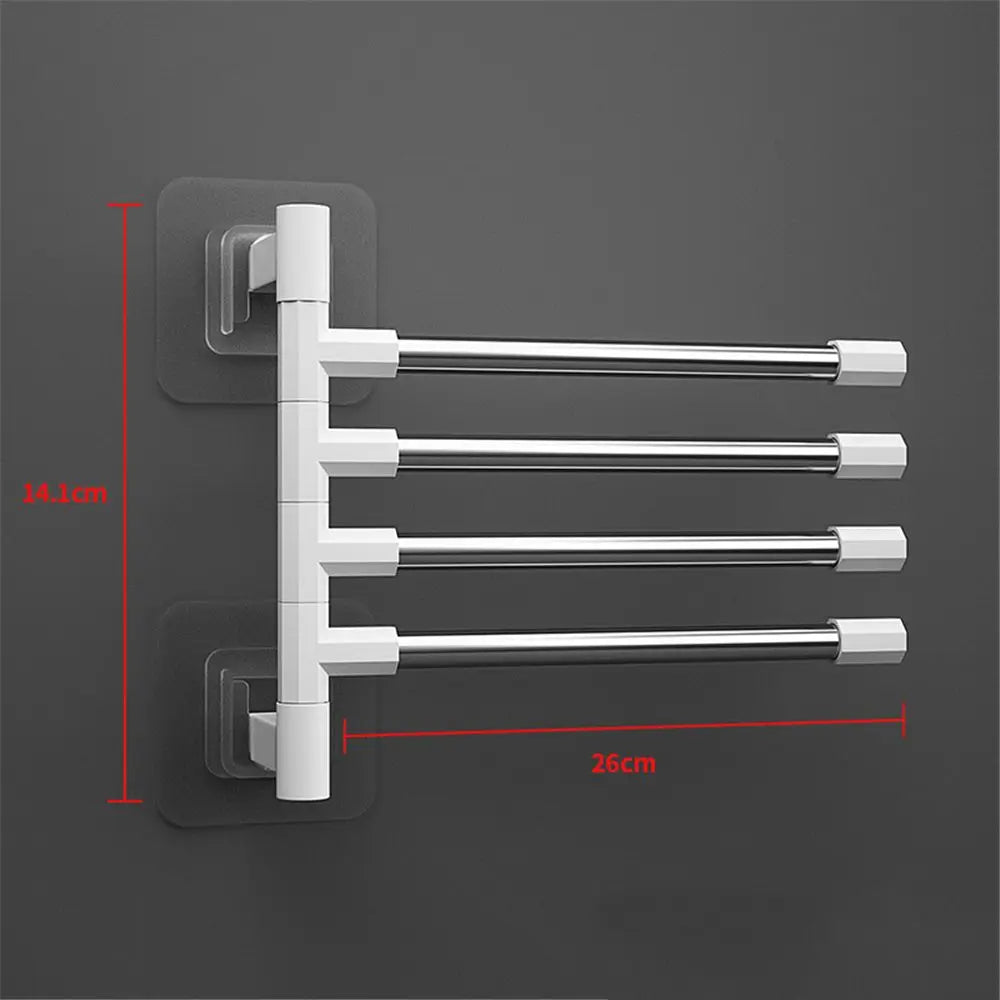 Rotatable Space Saving Aluminum Towel Rack Hanger - Smarsty