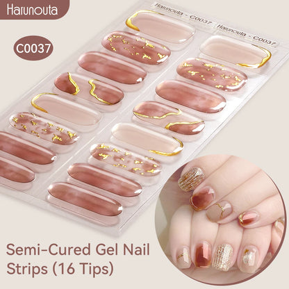 Gradient Auroras Gel Nail Strips for Easy DIY Manicure - Smarsty