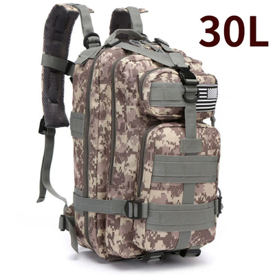 30L/50L 1000D Nylon Waterproof Trekking Fishing Hunting Bag Backpack Outdoor Rucksacks Tactical Sports Camping Hiking - Smarsty