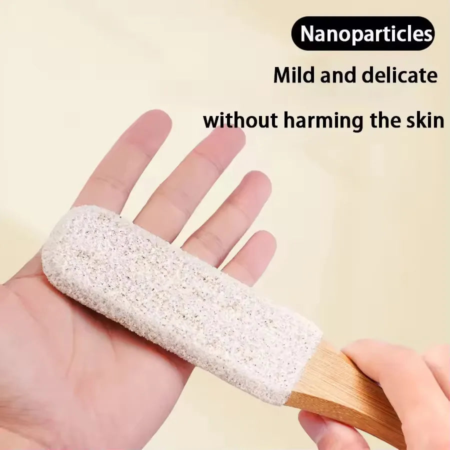 Natural Wooden Callus Remover Foot Scrubber for Smooth Feet - Smarsty