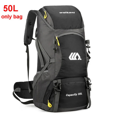 50L Travel Backpack Camping Men Large Hiking Bag Tourist Rucksack Waterproof Outdoor Sports Climbing Mountaineering Bag Luggage by Smarsty