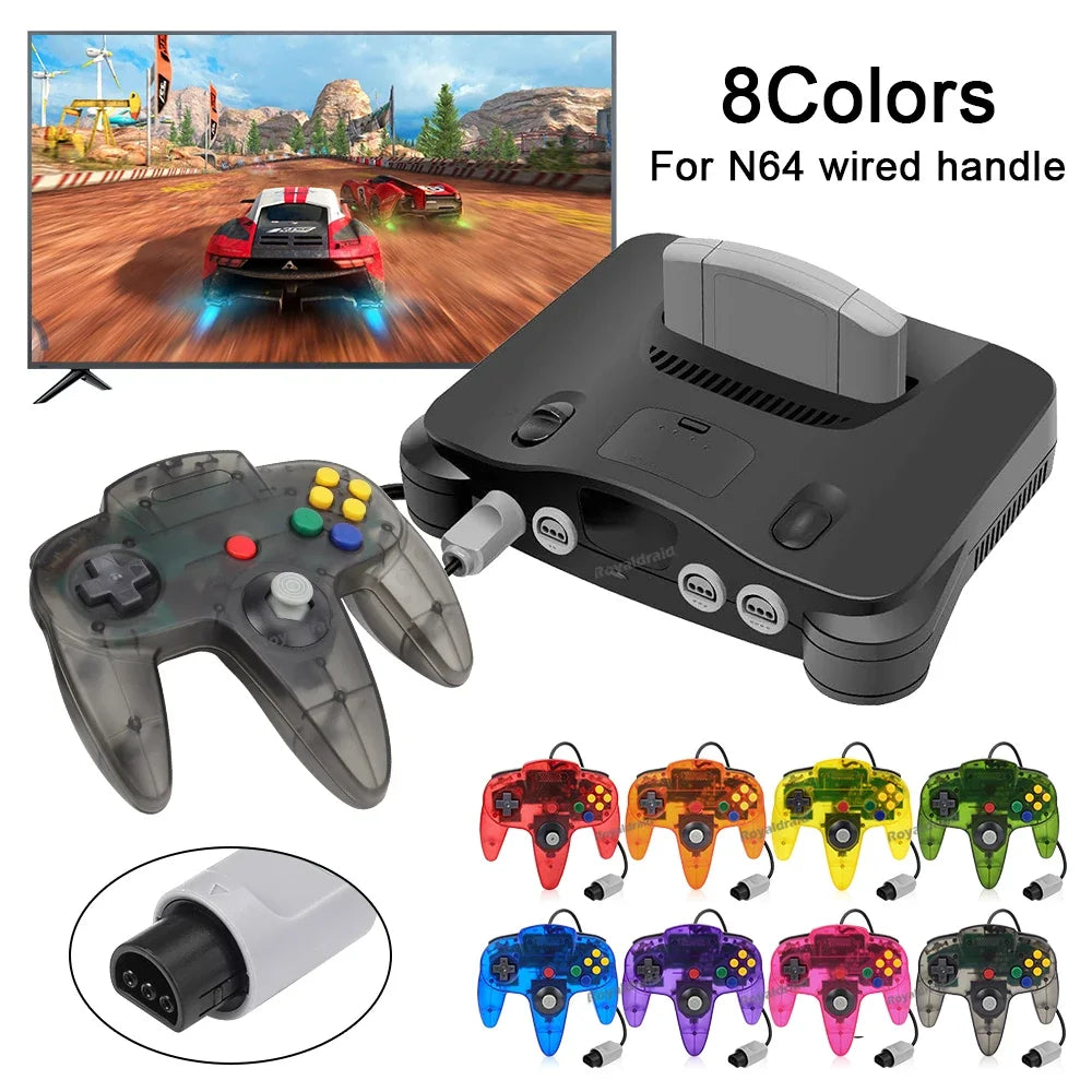 N64 Classic Wired Gamepad Controller With 8 Color Options - Smarsty