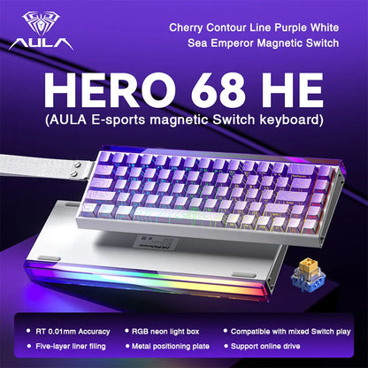 68 Key Magnetic Switch Keyboard Rapid Trigger RGB Wired