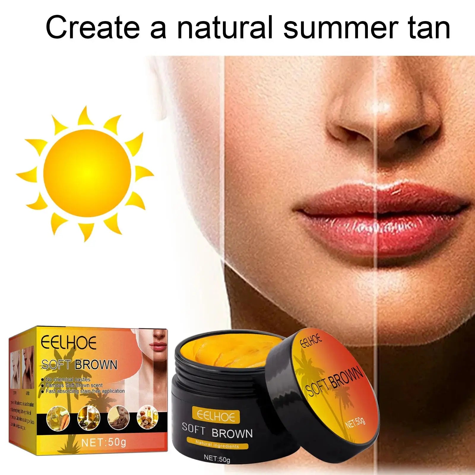 EELHOE Natural Self-Tanning Lotion for Long Lasting Glow - Smarsty