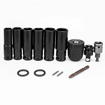 Gisam 14Pcs Electric Impact Wrench Adapter Kit - Smarsty