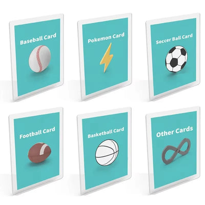 Card Sleeves Holder Game Cards  PVC Hard Plastic Toy Top  For Protectors Trading Storage Gift 3 x 4inches - Smarsty