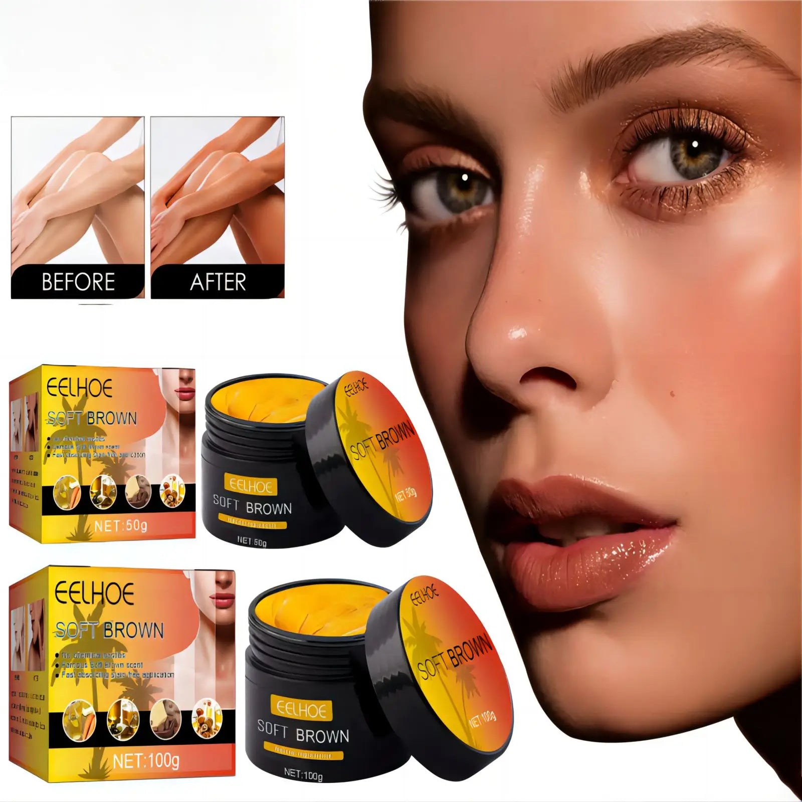 EELHOE Natural Self-Tanning Lotion for Long Lasting Glow - Smarsty