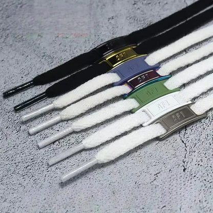 4Pcs AF1 Shoelaces Black White Flat laces and Shoe Decoration Suit Sneaker Shoelace Air Force one Shoes Accessories - Smarsty