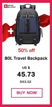 SWISS MILITARY Fashion Travel Multifunction Large Capacity Male Bag Usb Charging Waterproof 23 inch Laptop Backpack Men Mochila - Smarsty
