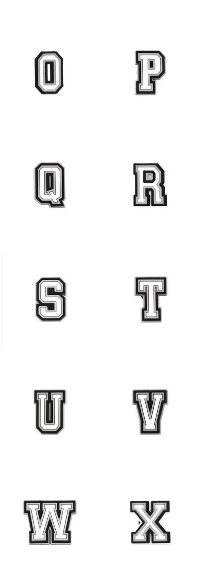 1 Pcs Letter Shoe Charms for Clog Sandals Shoe Decoration Number Alphabet Characters DIY Shoes Pins for Boy Girl Men Women - Smarsty