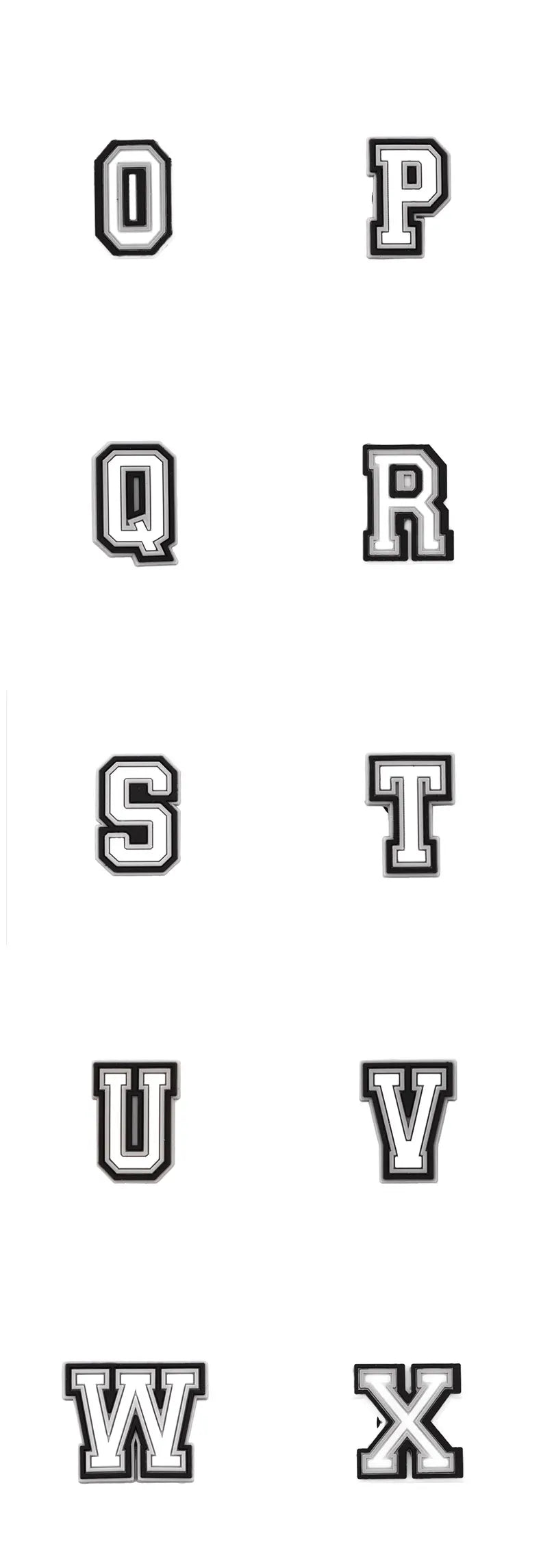 1 Pcs Letter Shoe Charms for Clog Sandals Shoe Decoration Number Alphabet Characters DIY Shoes Pins for Boy Girl Men Women