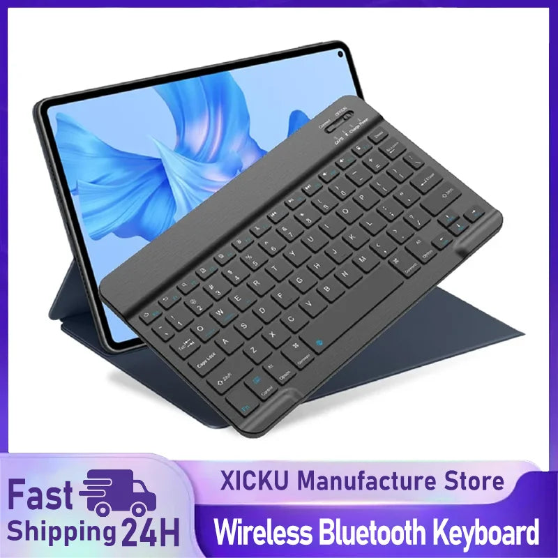 Bluetooth Keyboard for iPad 10th Generation iPad Pro 13 12 11 10 9 8 7 Inch iPad Air 13 11th iPad Mini Samsung Xiaomi Tablets - Smarsty