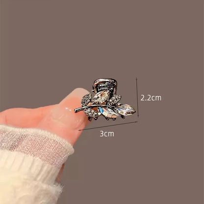 Korean Alloy Rhinestone Hair Claw For Women Elegant - Smarsty