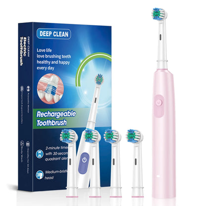 Waterproof Electric Toothbrush with 8 Heads and Timer - Smarsty